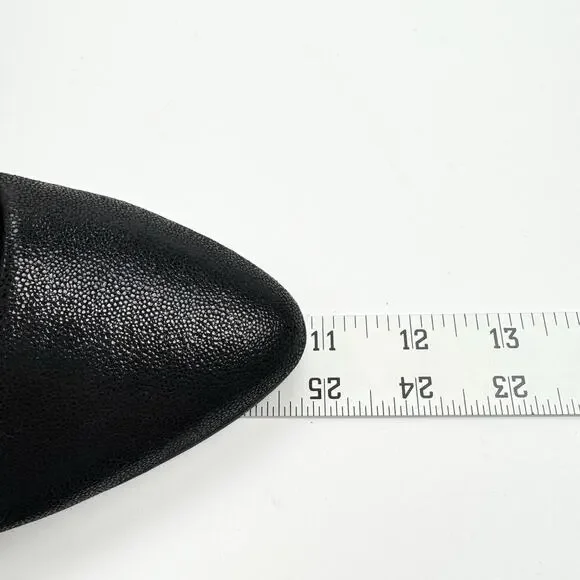 easyspirit e360 Glossy‎ Leather Stretch Pointed Toe Zip Wedge Low Heel 8.5 Wide - Picture 11 of 13